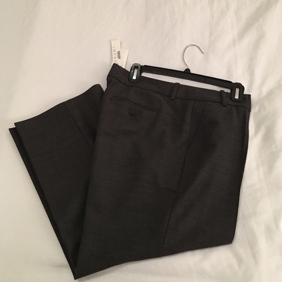 Grey favorite fit cropped wool blend J.Crew pants