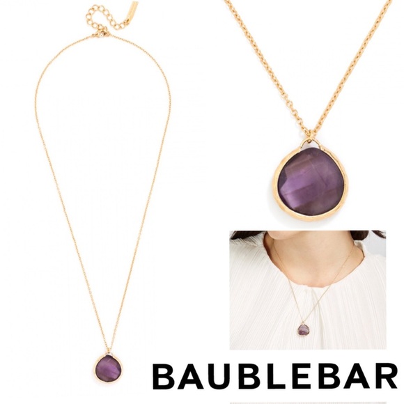 🎉HP!🎉NWT Baublebar Amethyst Colored Necklace