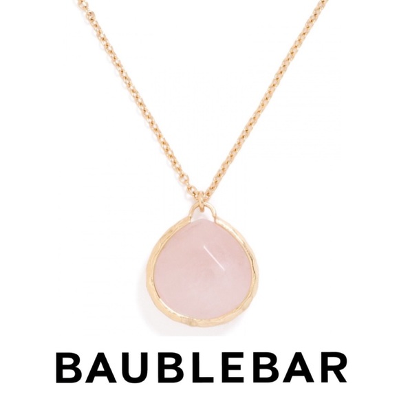 NWT Baublebar Rose Teardrop Pendent Necklace
