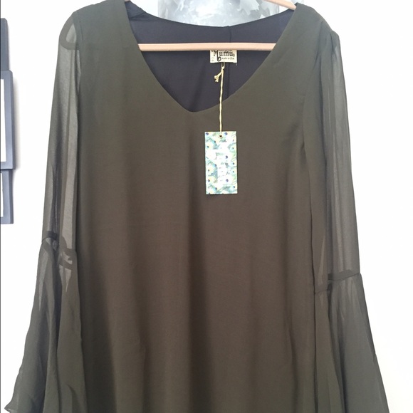 Show me your Mumu olive green dress