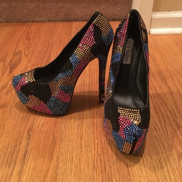 sequin pumps