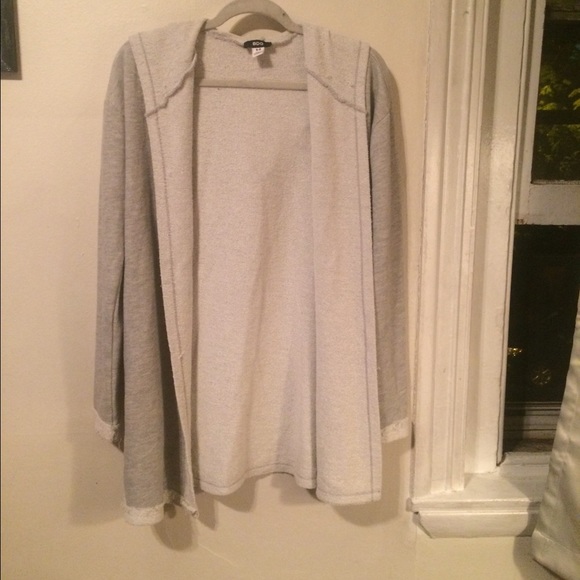 Grey terri cloth cardigan from Urban Outfitters