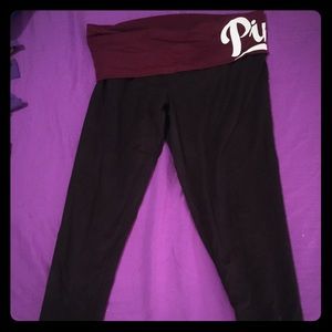 Fold over yoga leggings