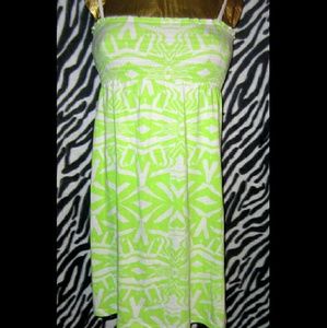 Neon green billabong coverup