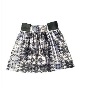 Tie dye elastic waist skirt