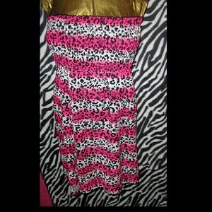 Strapless Cheetah print coverup