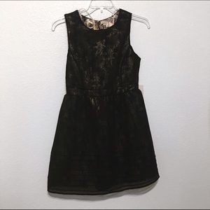 Black and Metallic Dress
