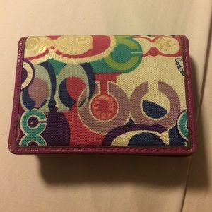 Colorful coach wallet