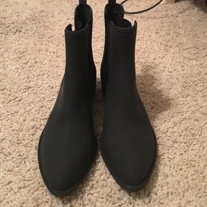 Jeffery Campbell Rain Boots- Matte Black