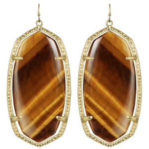 Kendra Scott Elle earrings in tigers eye