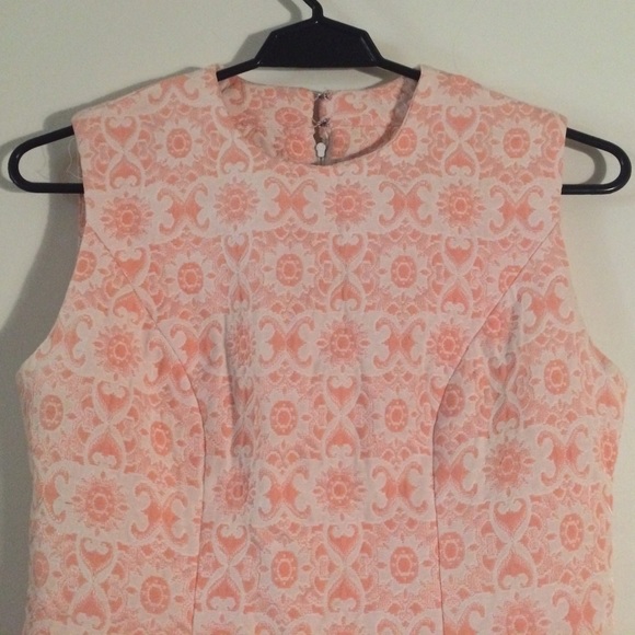 Vintage 60s handmade floral brocade shift