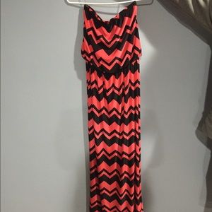 Strapless maxi dress
