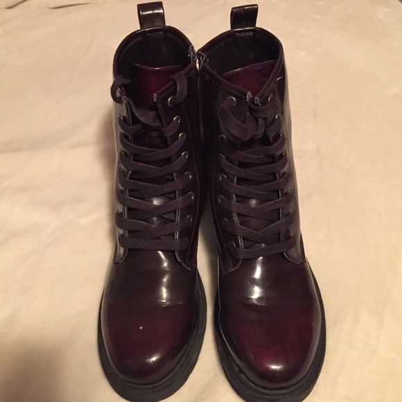 Maroon boots