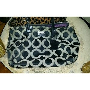Coach Large OP Art Handbag