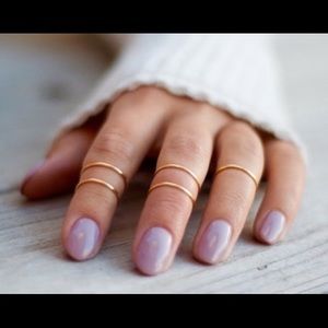 Golden Midi Rings