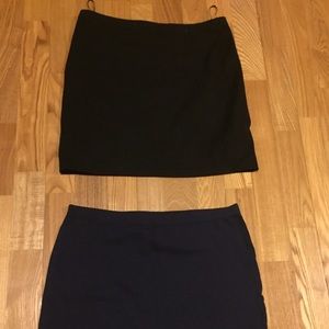 Two Mini Pencil Skirts