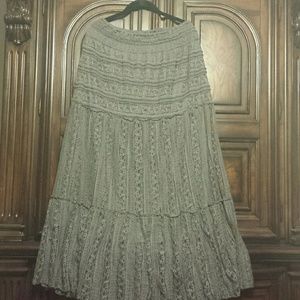 Beautiful grey lace skirt