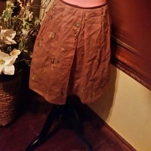 inturtians darling side button layerdcotton skirt
