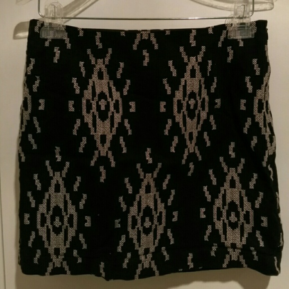 Black and beige skirt