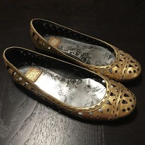 Gold flats - size 8.5