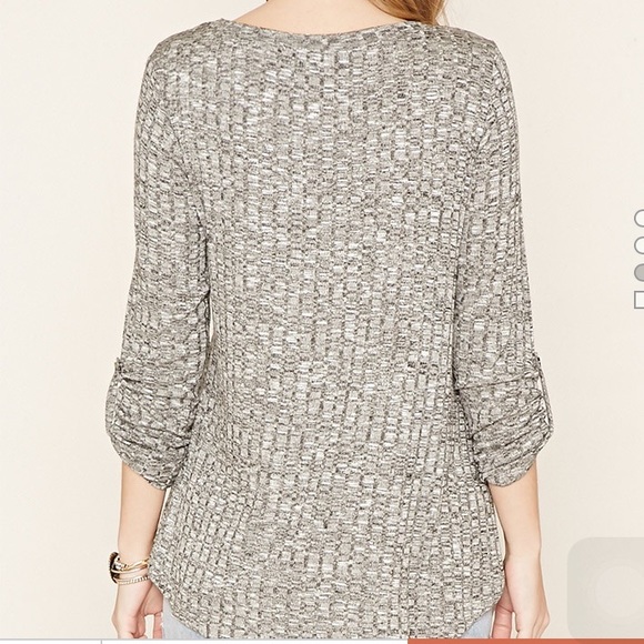 Marled Ribbed Knit top💕 - Picture 2 of 3