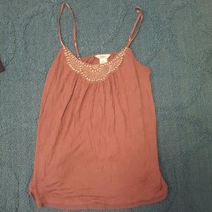 Gray beaded camisole