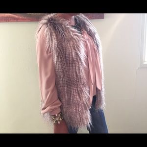 Faux fur vest