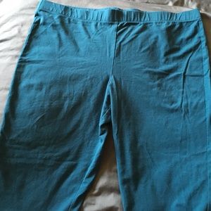 Dark teal plus size leggings