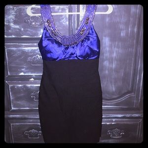 Size 1 dress blue/black