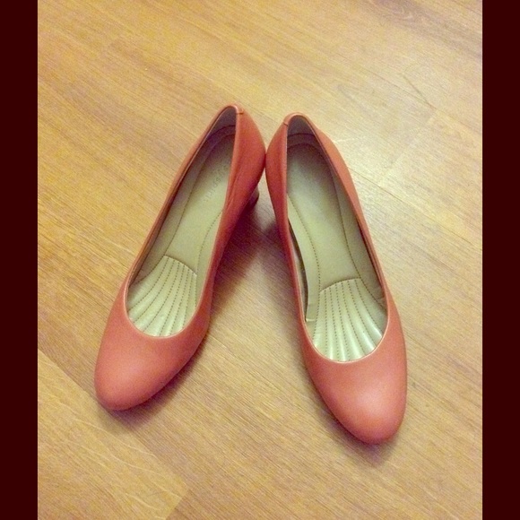 Genuine Leather Coral Heels by Easy Spirit💝