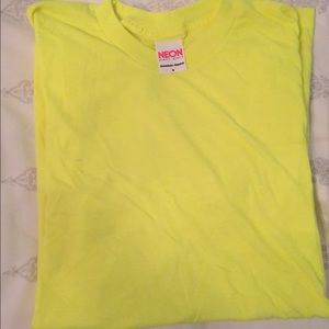 Neon yellow tee