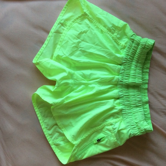 Lululemon neon shorts
