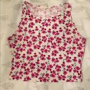 Pink floral crop
