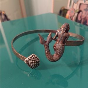 Vintage mermaid upper arm cuff