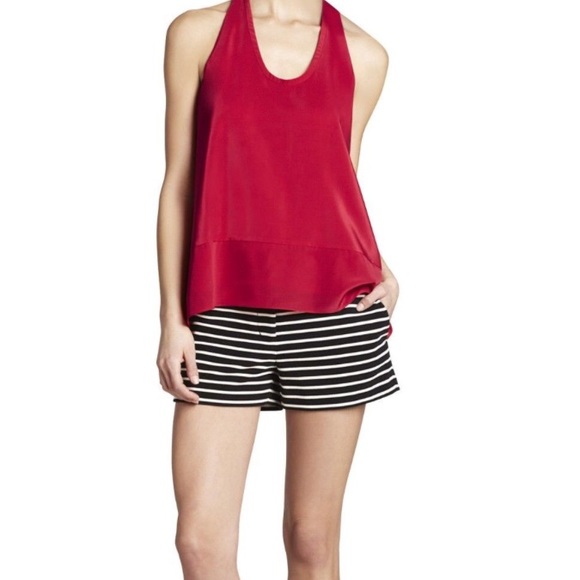 BCBG Dana Lipstick Red Tank
