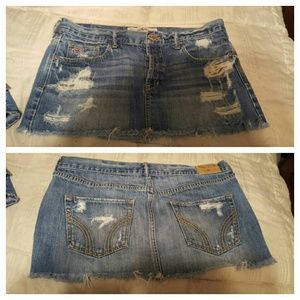 Hollister denim skirt sz 9