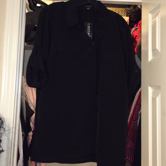 Black quarter length shirt - Picture 1 of 1