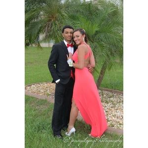 Watermelon prom dress