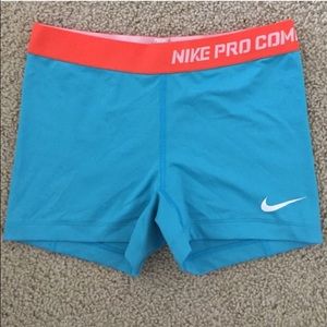 Nike pro compression shorts