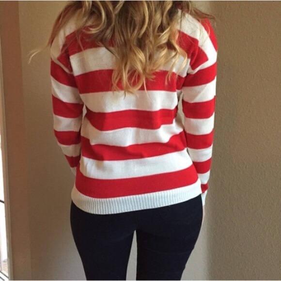Stars & Stripes Woven Sweater (LAST MEDIUM!) - Picture 2 of 4
