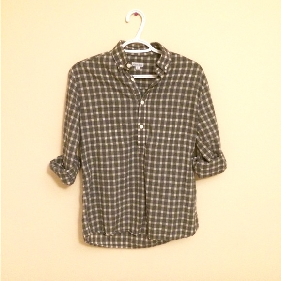 Steven Alan checkered dress shirt