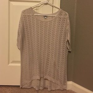 White knit top