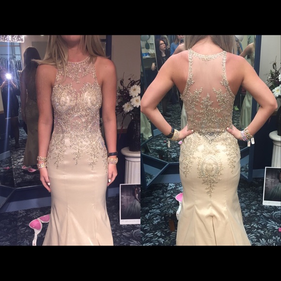 Original Gold prom dress