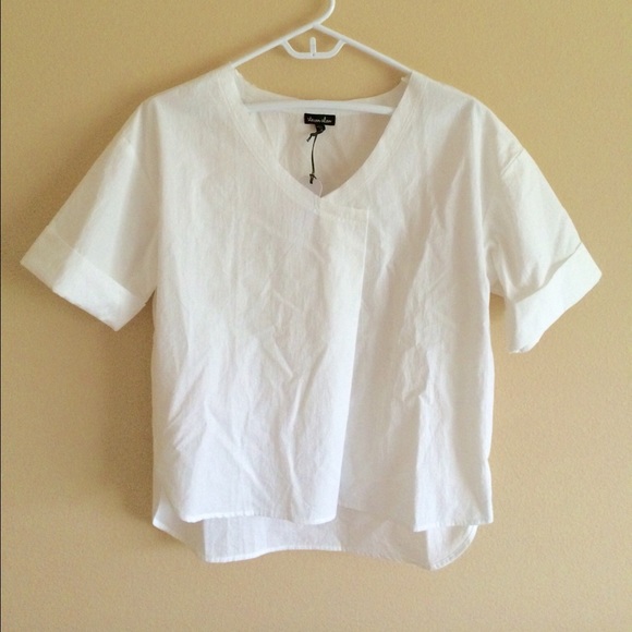 Steven Alan white circle shirt
