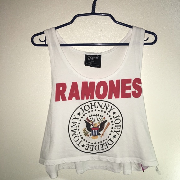 ramones crop muscle tank