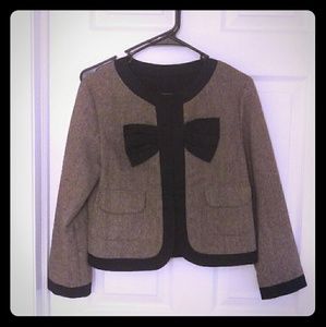 Size 2 Anthropologie bow front blazer
