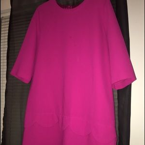 Kate Spade scalloped peplum dress