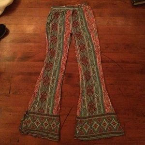 flowy bell bottom pants