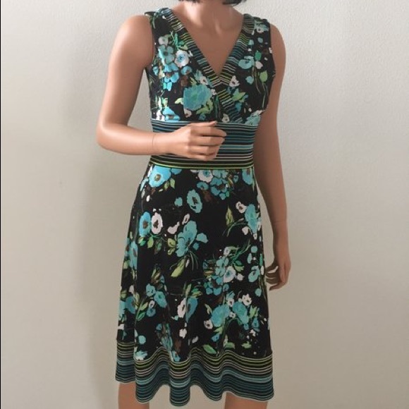 Floral Sleeveless Print Dress