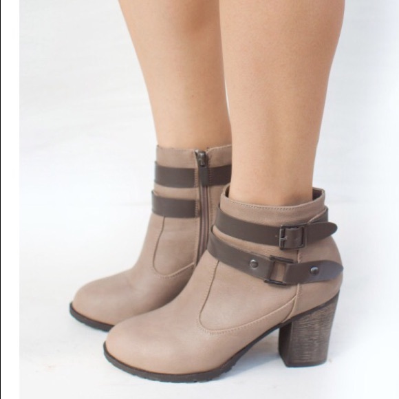 Dollhouse Shoes - Taupe Bootie